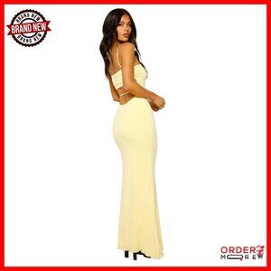 Backless Maxi Dress Sleeveless Bodycon Slip Spaghetti Strap Formal Party